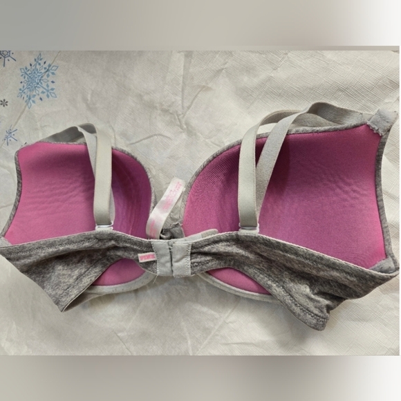 2/$30 Victoria Secret Gray Women's Bra - Picture 2 of 3